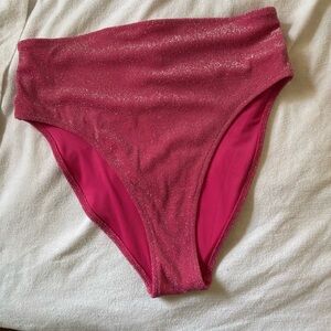 Skims glitter high waist bikini bottoms